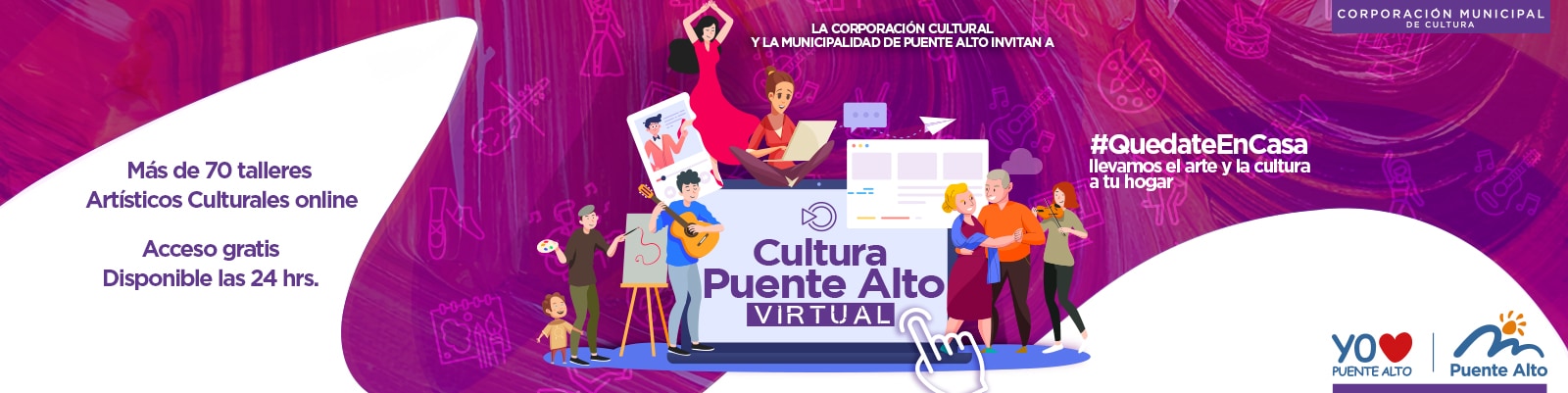 Quédate en casa y participa en nuestros Talleres Culturales. 